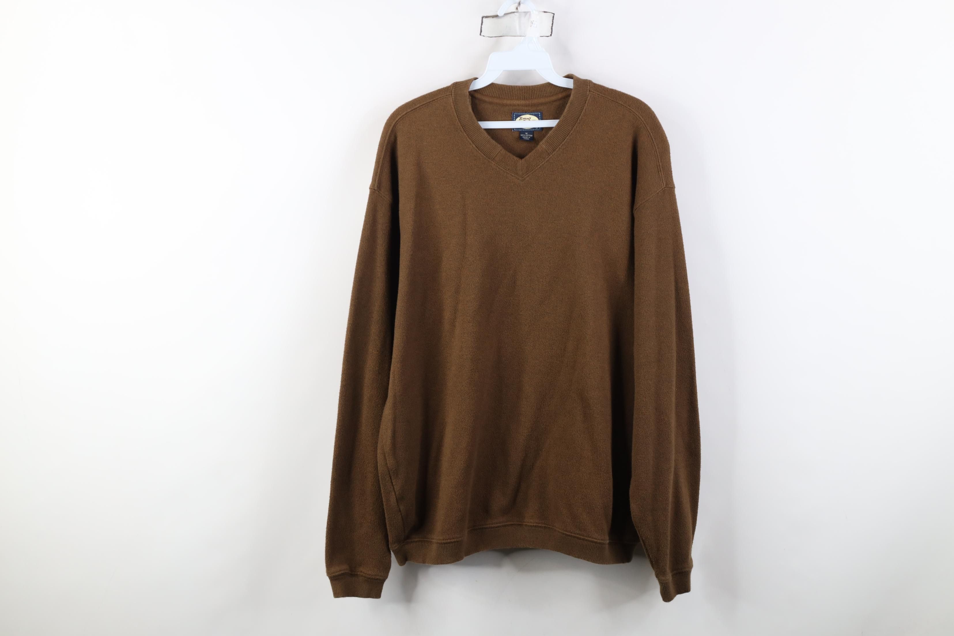 Tommy Bahama Vintage Tommy Bahama Knit V-Neck Sweater Heather Brown Size US M / EU 48-50 / 2 - 1 Thumbnail