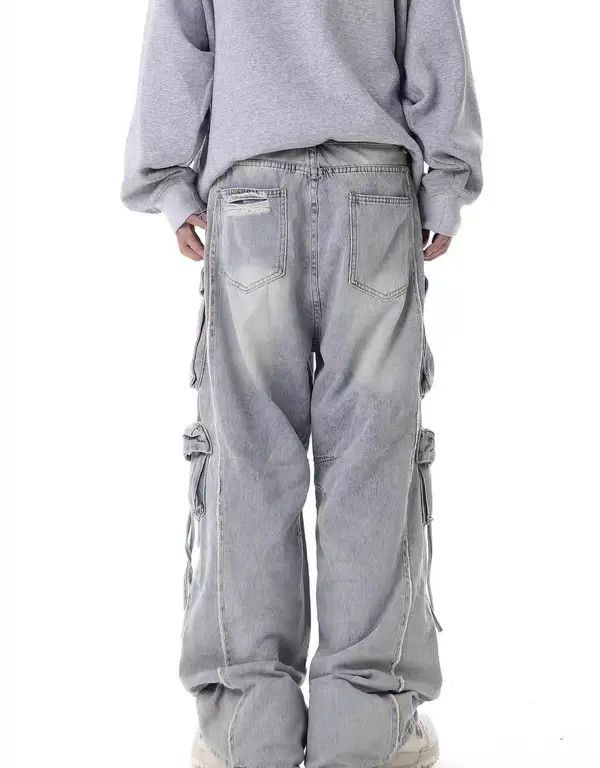 VIBE Light Blue High Street Vintage Casual Jeans Size US 32 / EU 48 - 3 Thumbnail