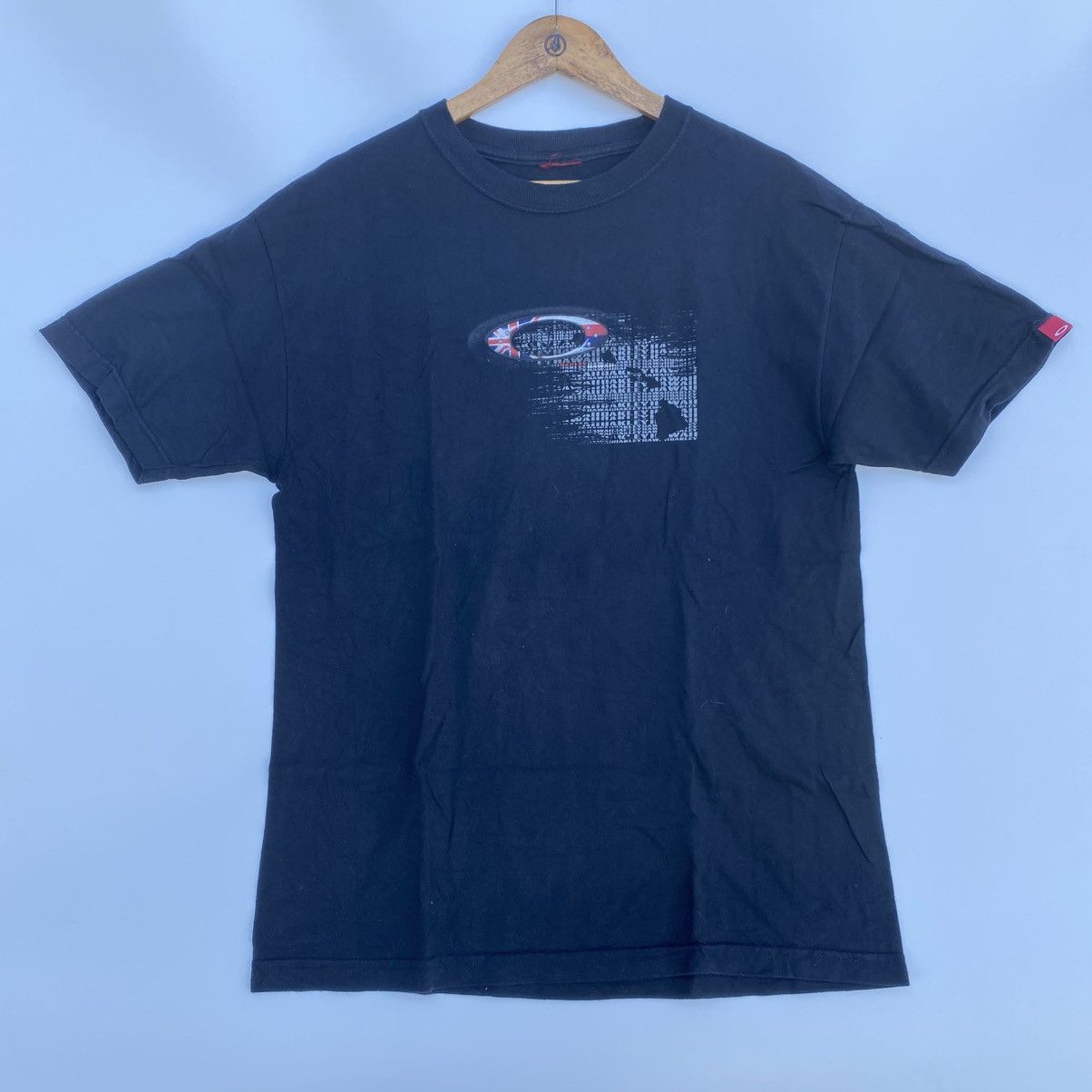 Oakley Vintage 1990s OAKLEY Hawaii T Shirt Black Size M Size US M / EU 48-50 / 2 - 2 Thumbnail