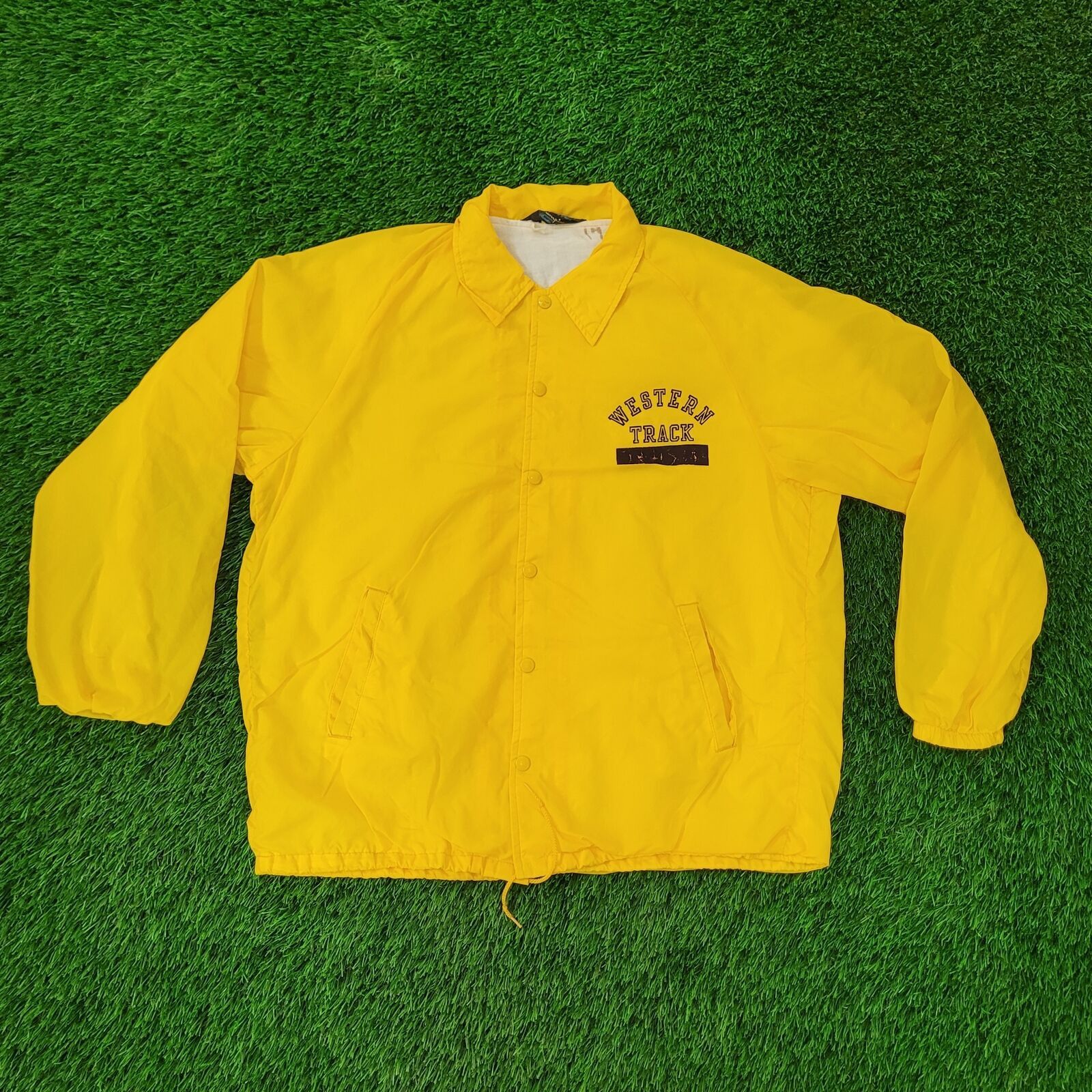 Champion Vintage 50s Champion Coach Jacket XL 25x28 Western Michigan Size US XL / EU 56 / 4 - 2 Thumbnail