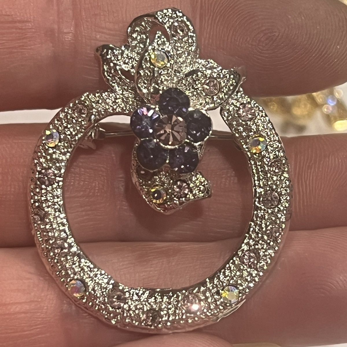 Unknown London Vintage Rhinestone Brooch Pin Size ONE SIZE - 3 Thumbnail