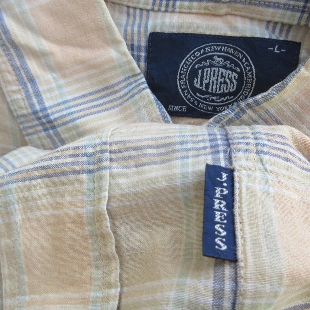 Ivy Crew × Vintage Vintage J.Press Button down Madrass Shirt Made In Japan Size US M / EU 48-50 / 2 - 5 Thumbnail