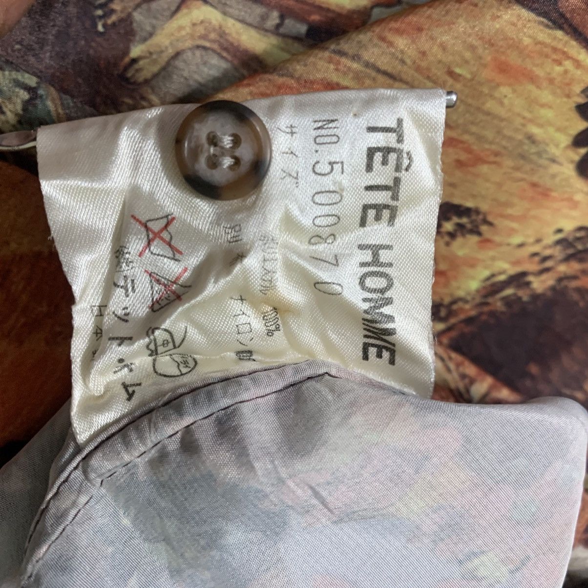 Issey Miyake × Japanese Brand × Tete Homme Tete homme rayon art shirt vintage Size US L / EU 52-54 / 3 - 4 Thumbnail