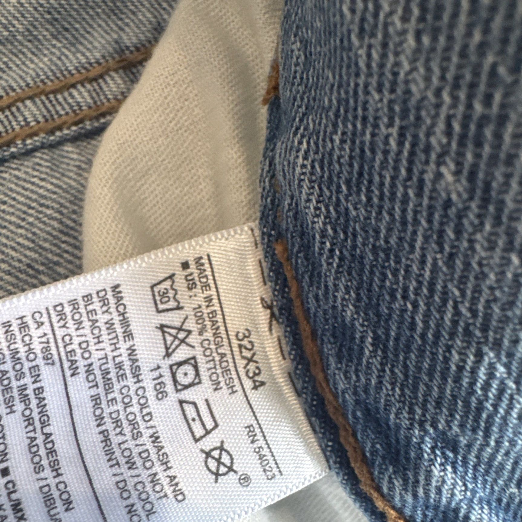 Old Navy VINTAGE Old Navy Jeans Mens 32x34 Blue Denim Straight Washed 00s Casual Size US 32 / EU 48 - 4 Thumbnail