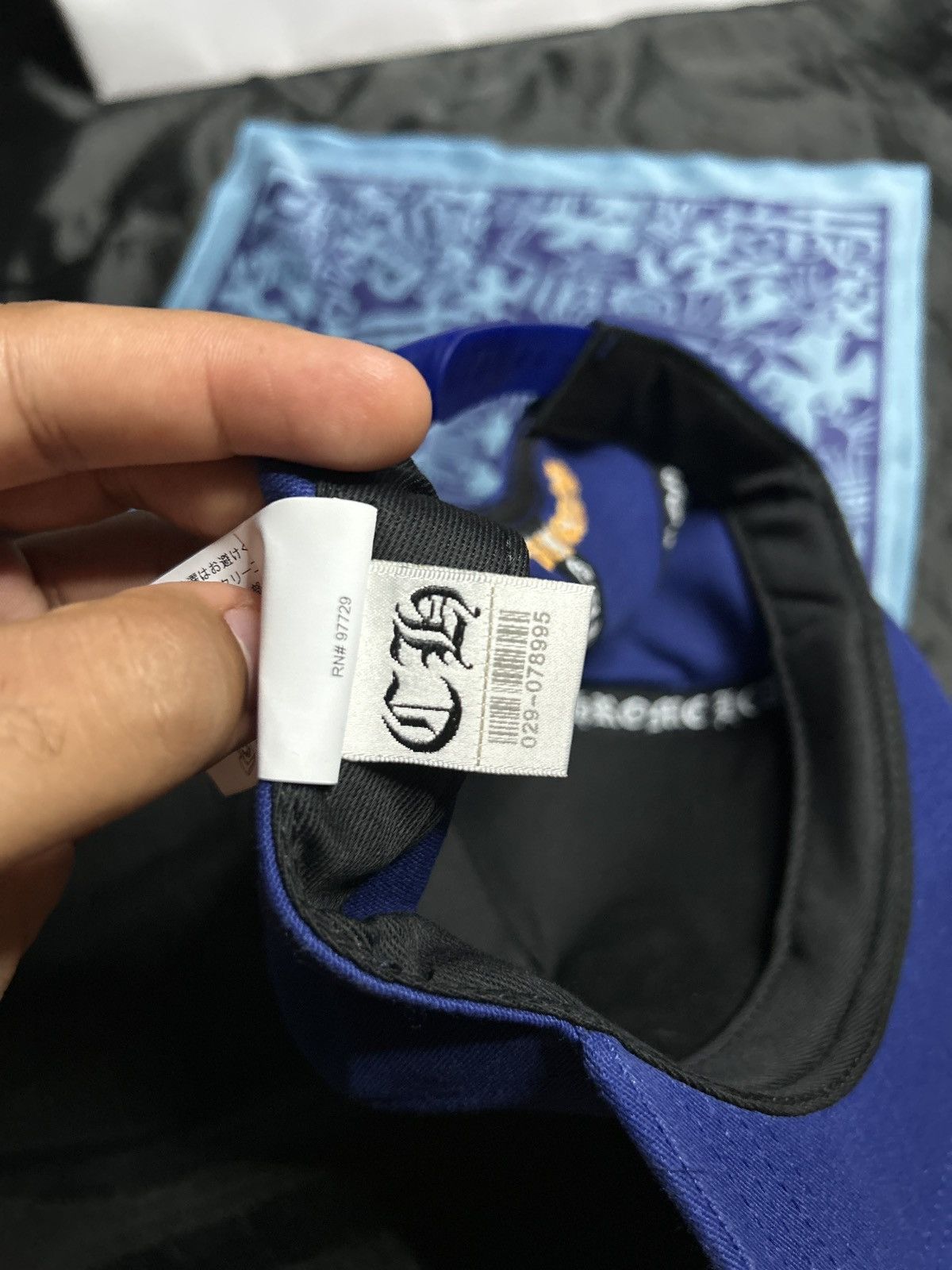 Chrome Hearts Chrome Hearts Blue/Yellow CH BaseBall Hat. Size ONE SIZE - 7 Thumbnail
