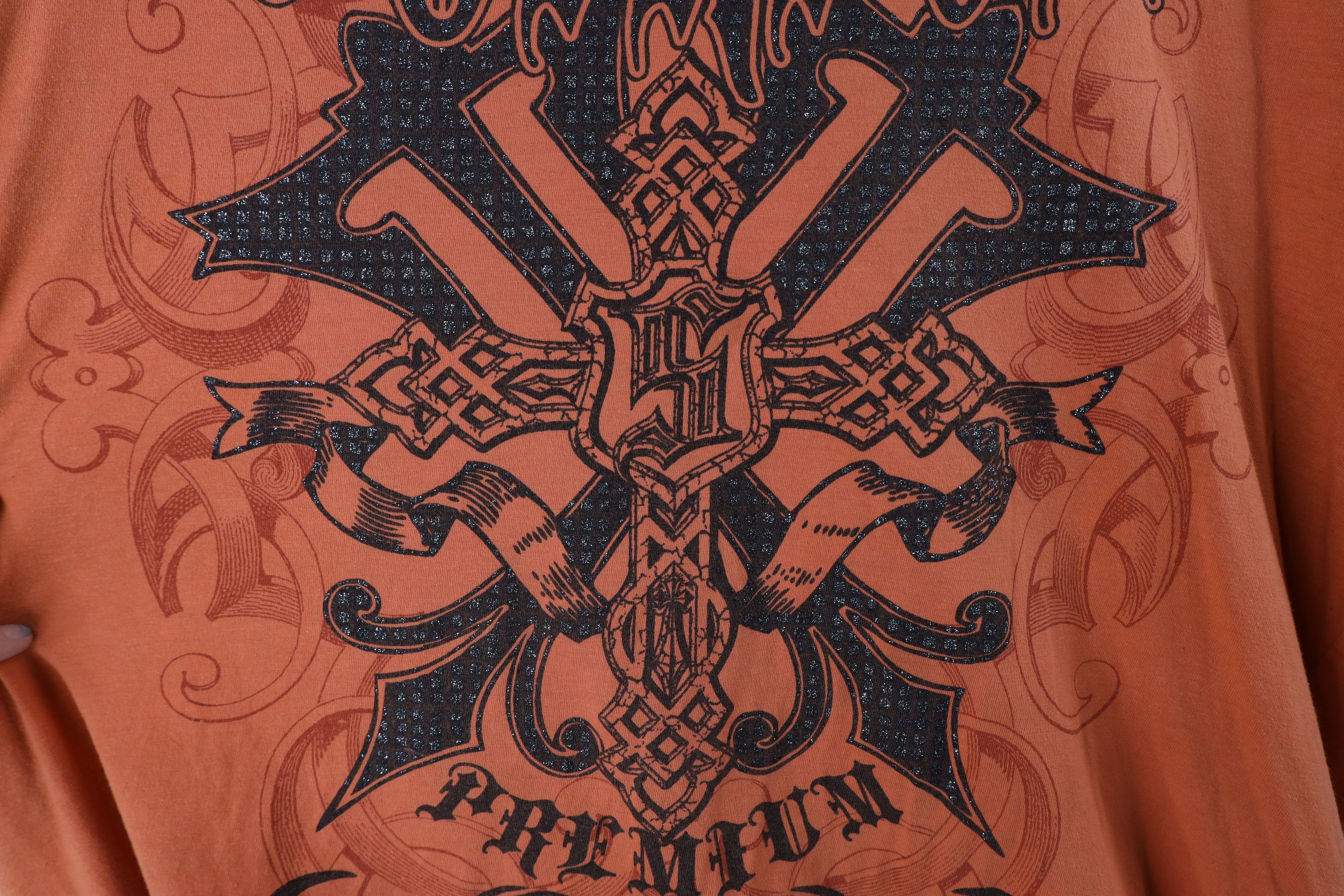 Southpole × Vintage Vintage Southpole Gaelic Cross UFC MMA Fighting T-Shirt Size US XXL / EU 58 / 5 - 5 Thumbnail