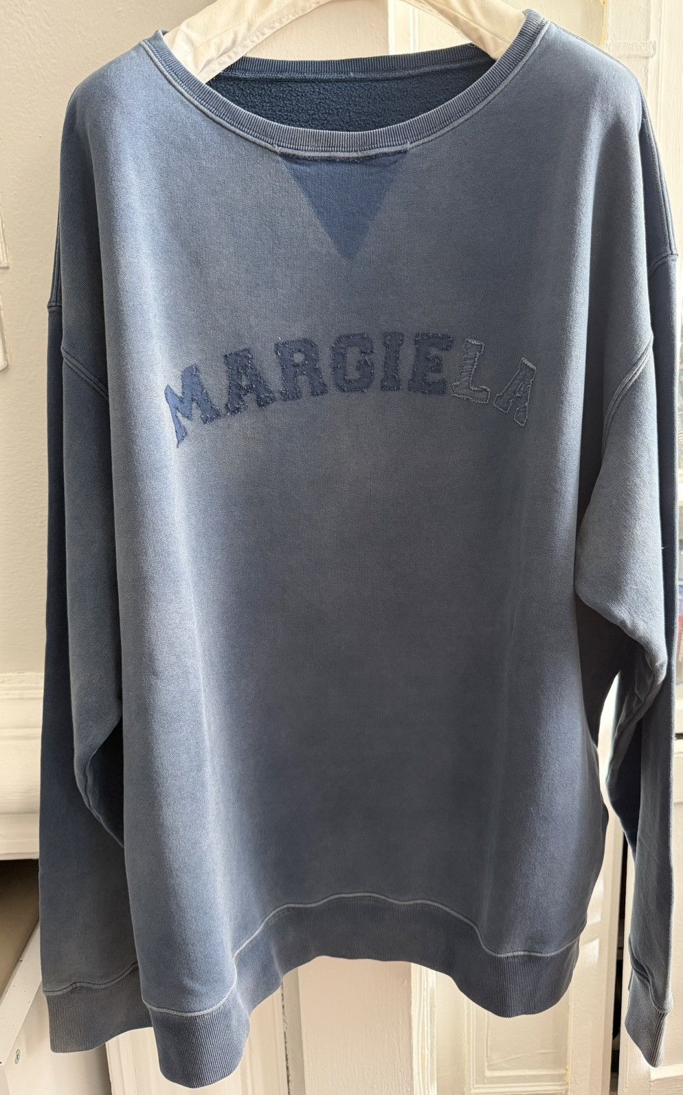 Maison Margiela $1.2k worn-look organic-cotton sweatshirt, XL (oversized),IT Size US XL / EU 56 / 4 - 2 Thumbnail