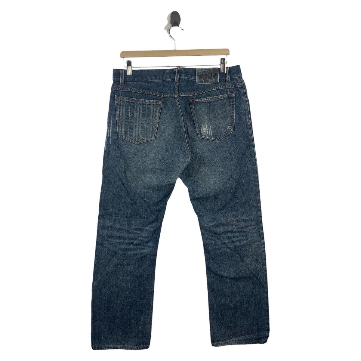 Burberry × Designer BURBERRY Black label distressed design blue jeans Size US 33 - 4 Thumbnail