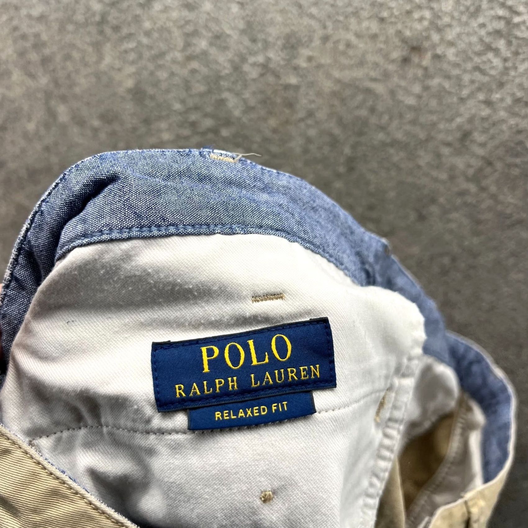 Polo Ralph Lauren Polo Ralph Lauren Shorts Men 36 Khaki Chino Flat Front Relaxed Cotton Tan Beige Pocketed 8in Inseam Casual Travel Vintage: No Mens Size US M / EU 48-50 / 2 - 4 Thumbnail