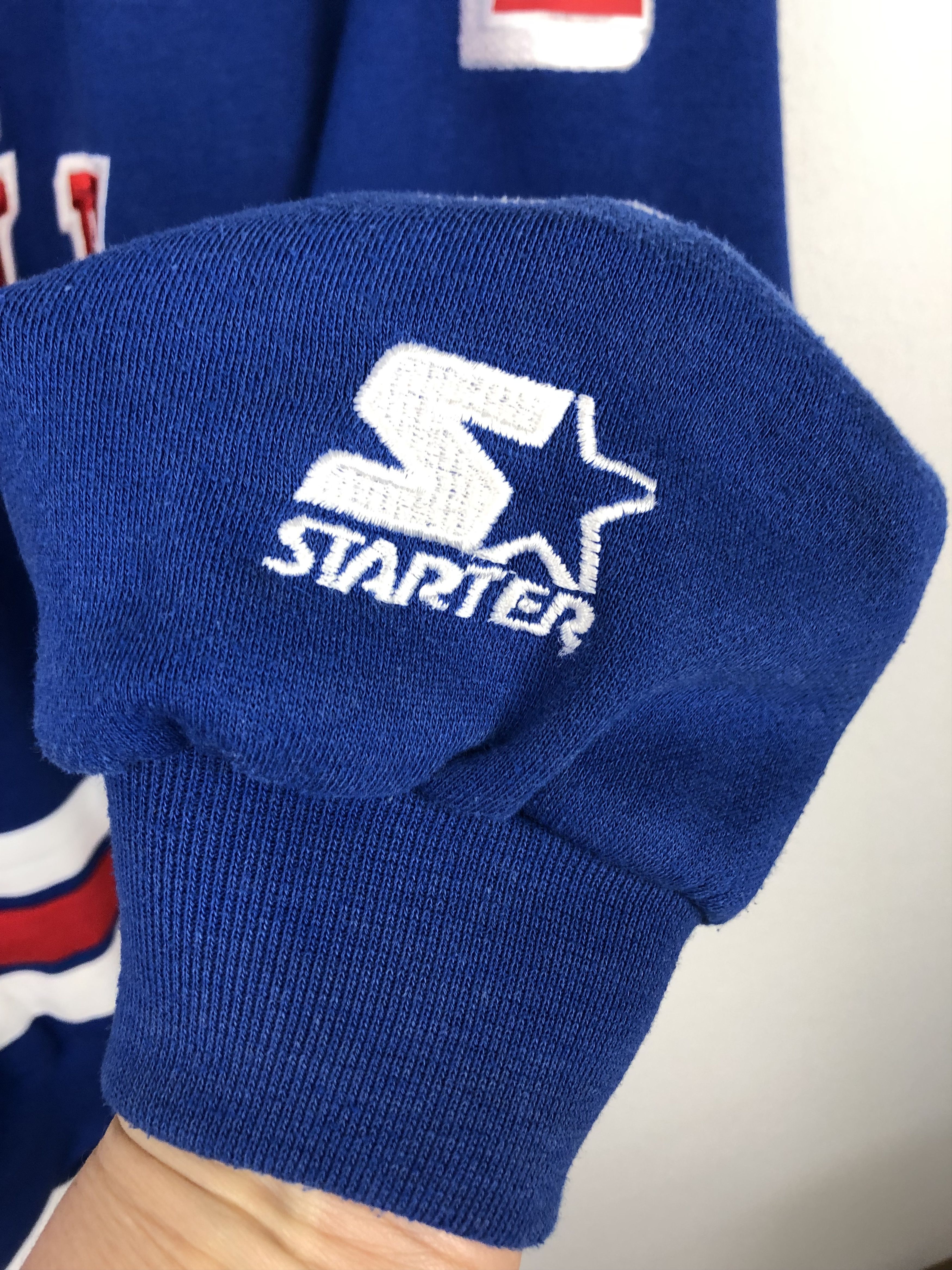 Starter Vintage Stanley Cup Brian Leetch New York Rangers Sweatshirt Size US XL / EU 56 / 4 - 8 Thumbnail