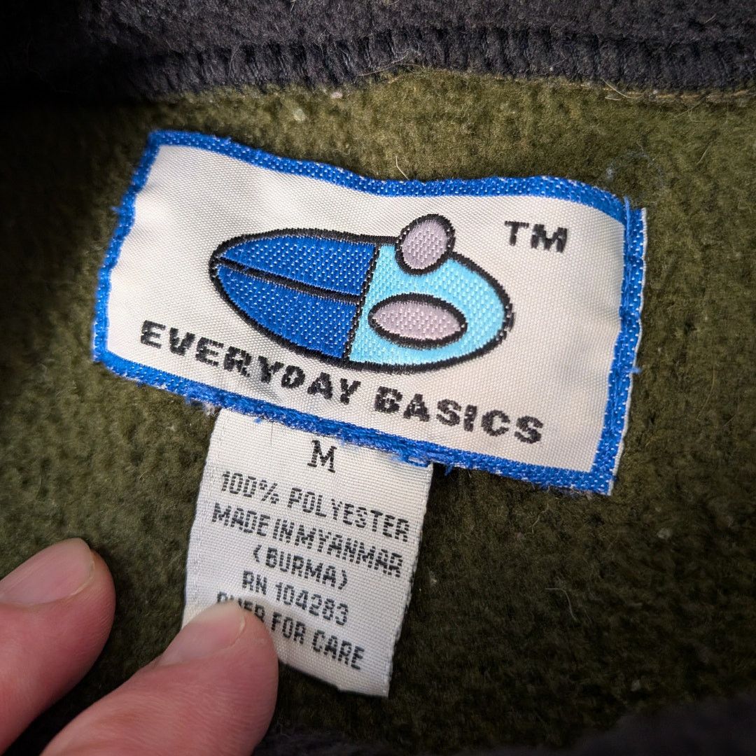 Vintage Vintage Olive Green Quarter Zip Fleece | Everyday Basics Size US M / EU 48-50 / 2 - 3 Thumbnail