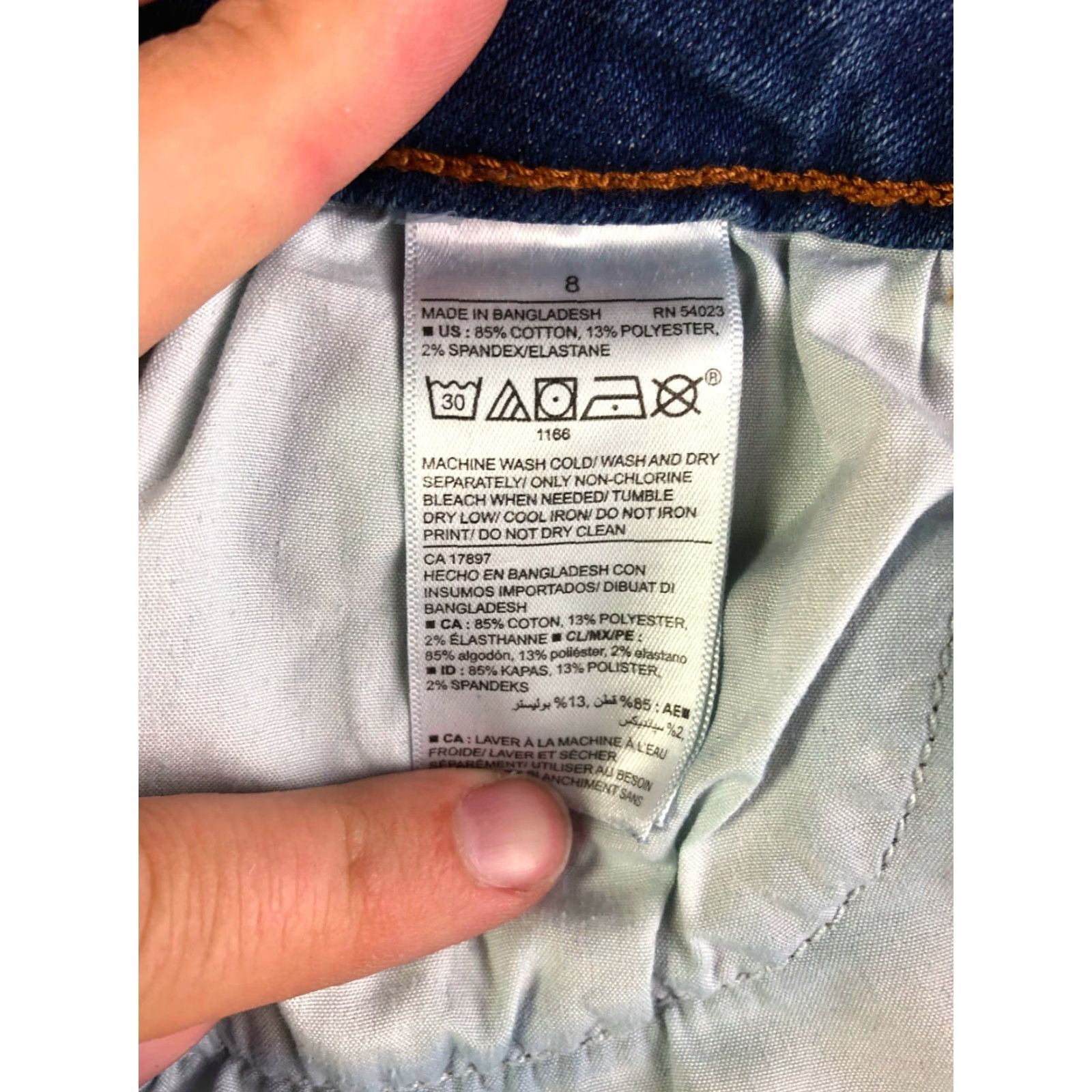 Old Navy Old Navy Rockstar Jeans Distressed Mid Rise Juniors Size 8 28x27 Blue Denim Women/Men’s? Size 30" / US 8 / IT 44 - 4 Thumbnail