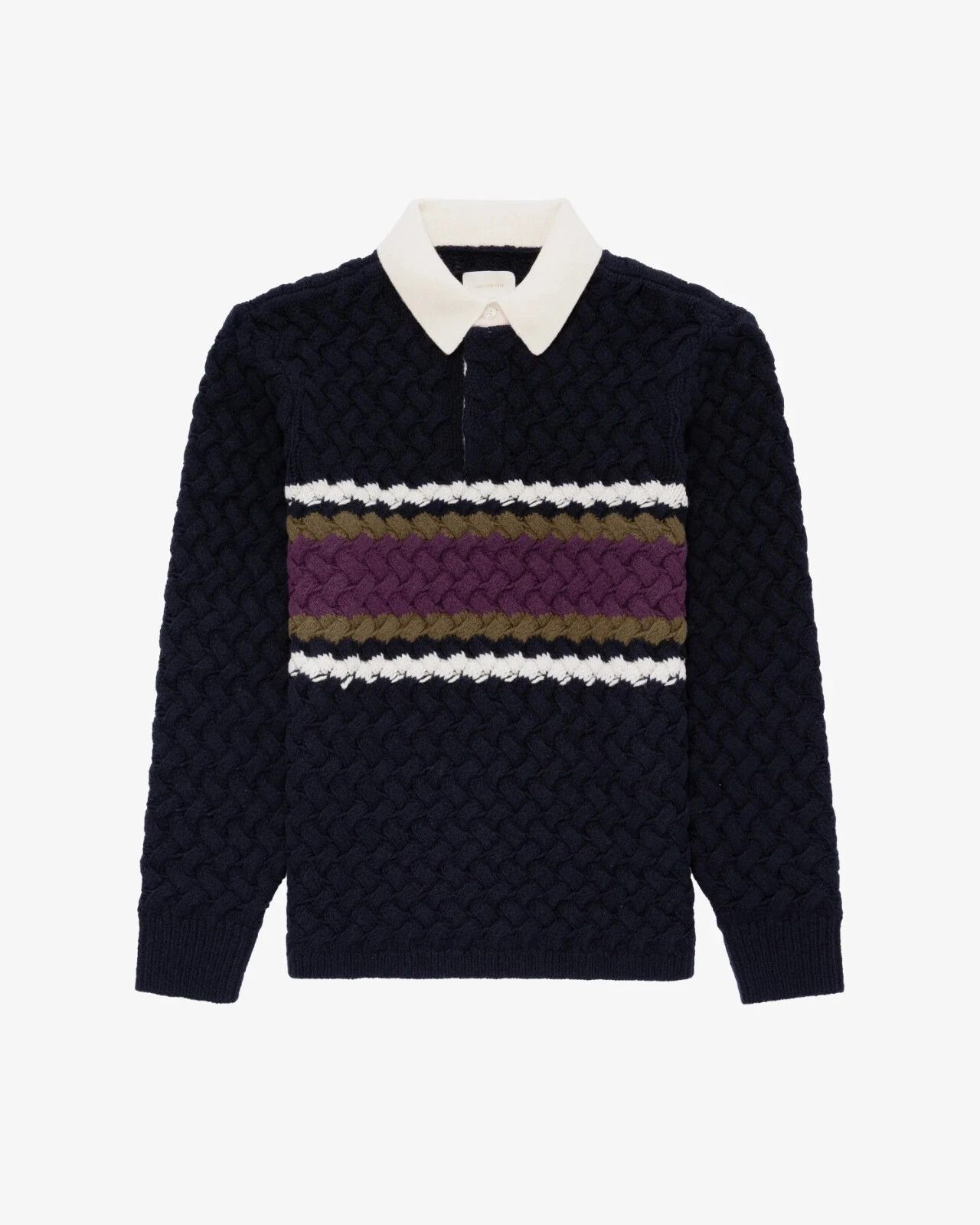 Aime Leon Dore Aime Leon Dore Basketweave Knit Rugby size MEDIUM Size US M / EU 48-50 / 2 - 8 Thumbnail