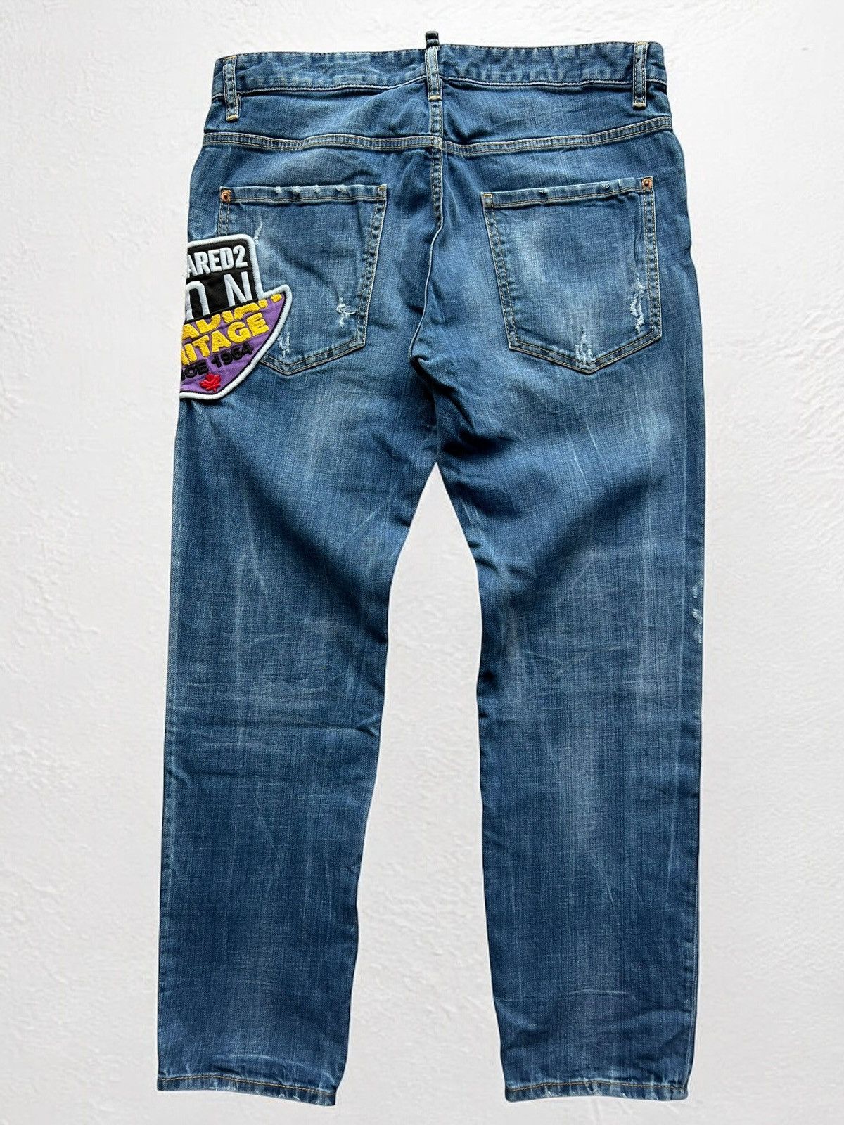 Designer × Dsquared2 DSQUARED2 “SKATER BOY JEAN” EMBROIDERED BIG LOGO PANTS JEANS Size US 33 - 2 Thumbnail