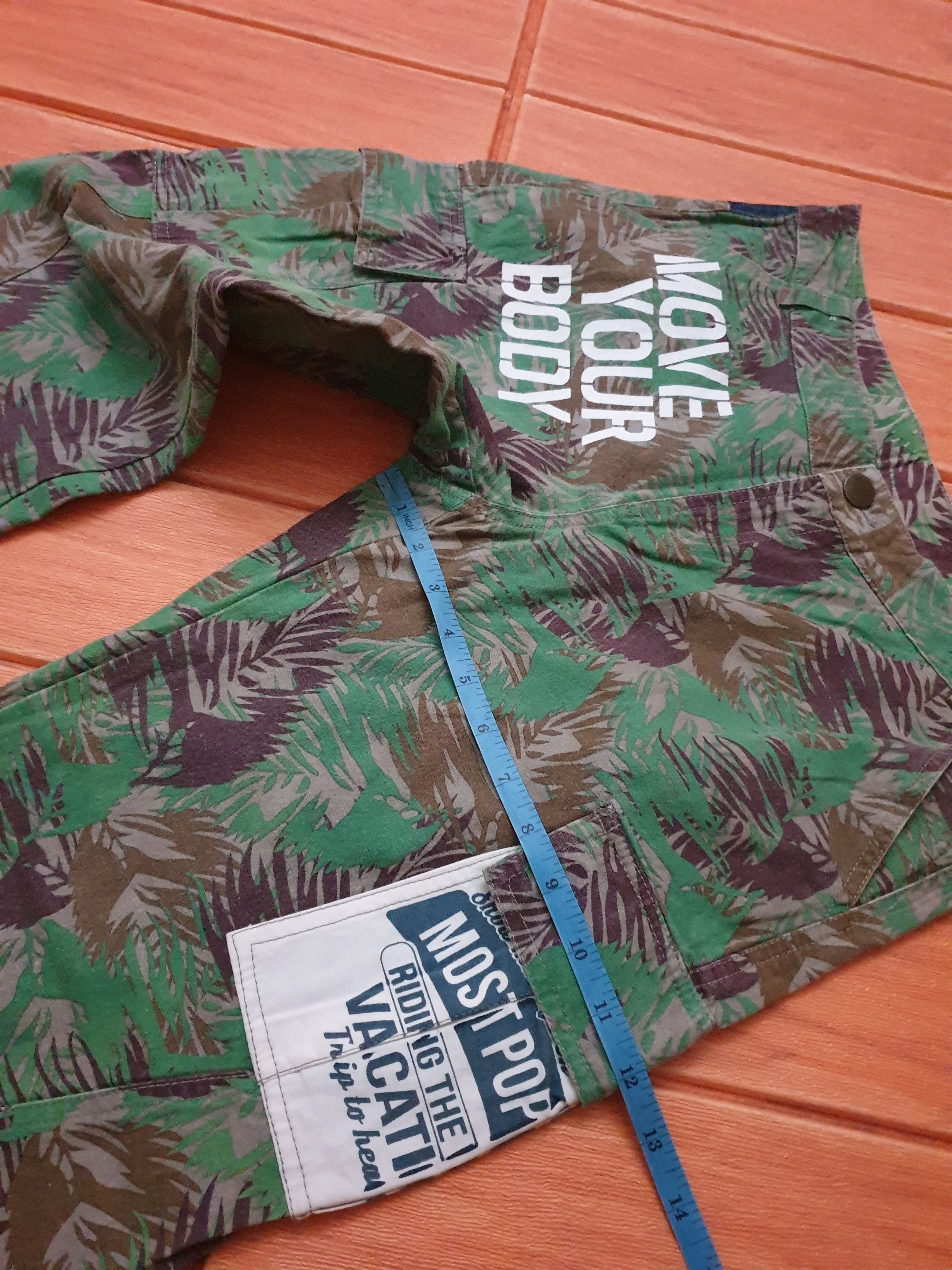 Japanese Brand Blue Moon leaf camouflage Pant Size US 31 - 7 Thumbnail