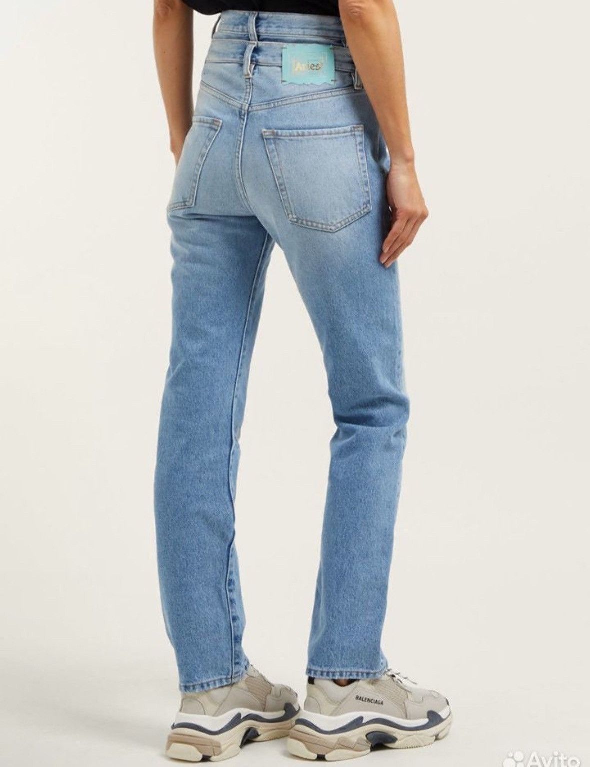Aries Aries Lilly Double Waistband Jeans Size 25" / US 0 / IT 36 - 8 Thumbnail