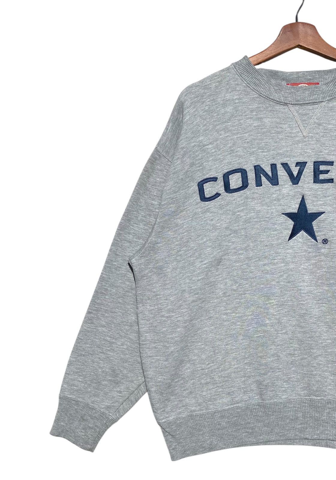 Converse × Vintage Vintage Converse Sweatshirt Big Spell Out Embroidery Size US L / EU 52-54 / 3 - 4 Thumbnail