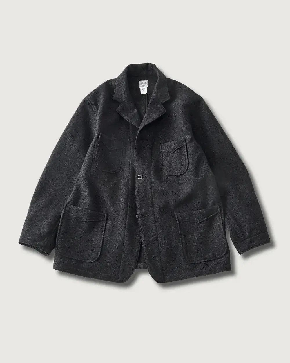 Post Overalls 3128 OK 1930 Jacket Basket Tweed Charcoal Wool Japan New! Size US XL / EU 56 / 4 - 1 Thumbnail