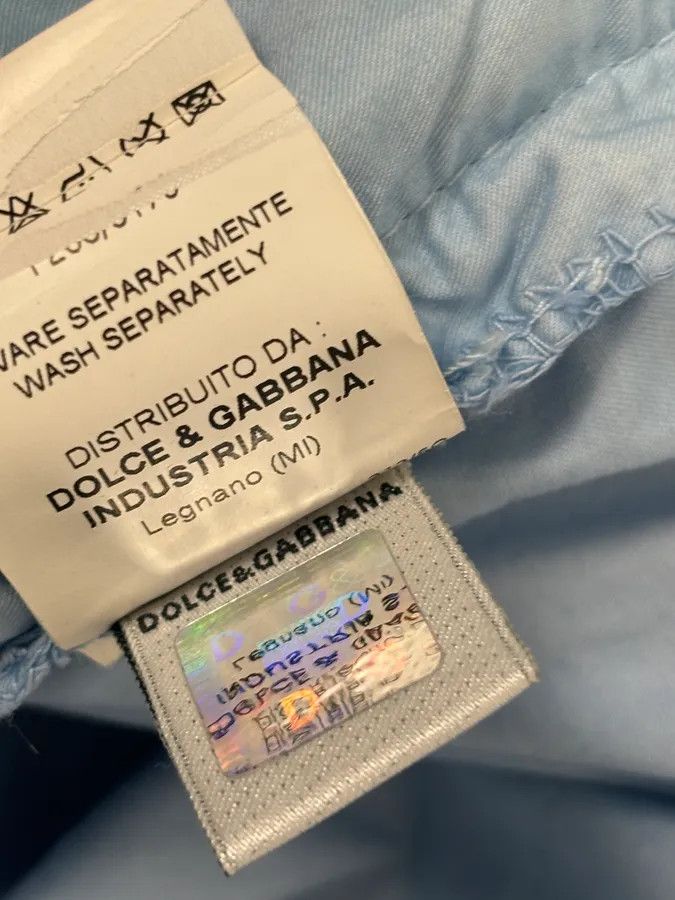 Dolce & Gabbana 2000s Dolce & Gabbana Light Blue Cargo Pants Size US 34 / EU 50 - 12 Thumbnail