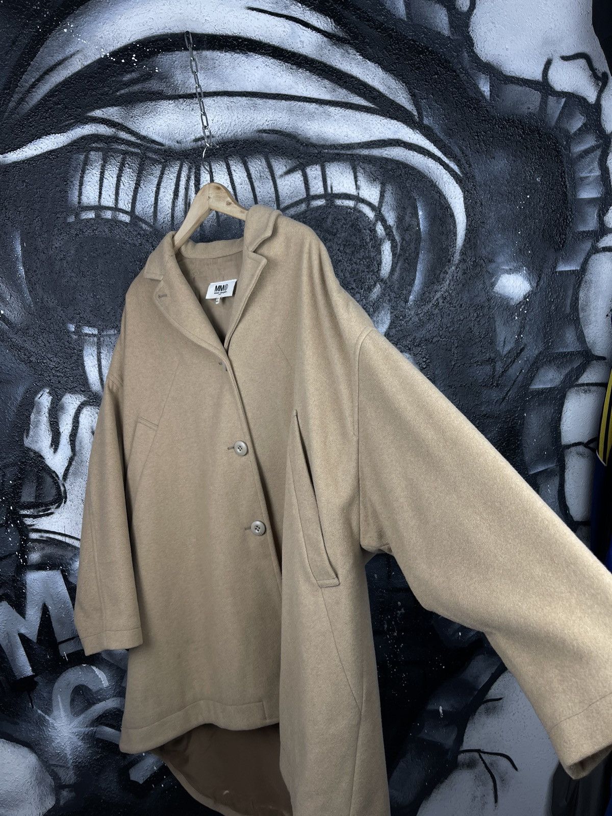 Maison Margiela MM6 Maison Margiela Luxury Beige Oversized Coat Jacket Women’s Size 40 Size S / US 4 / IT 40 - 8 Thumbnail