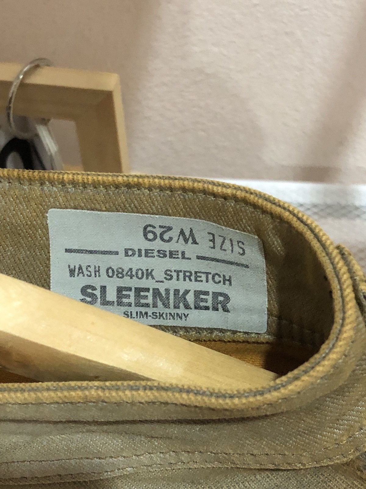 Diesel Diesel Sleenker Color Denim Stretch Yellow Luxury Slim Fit Size US 29 - 8 Thumbnail