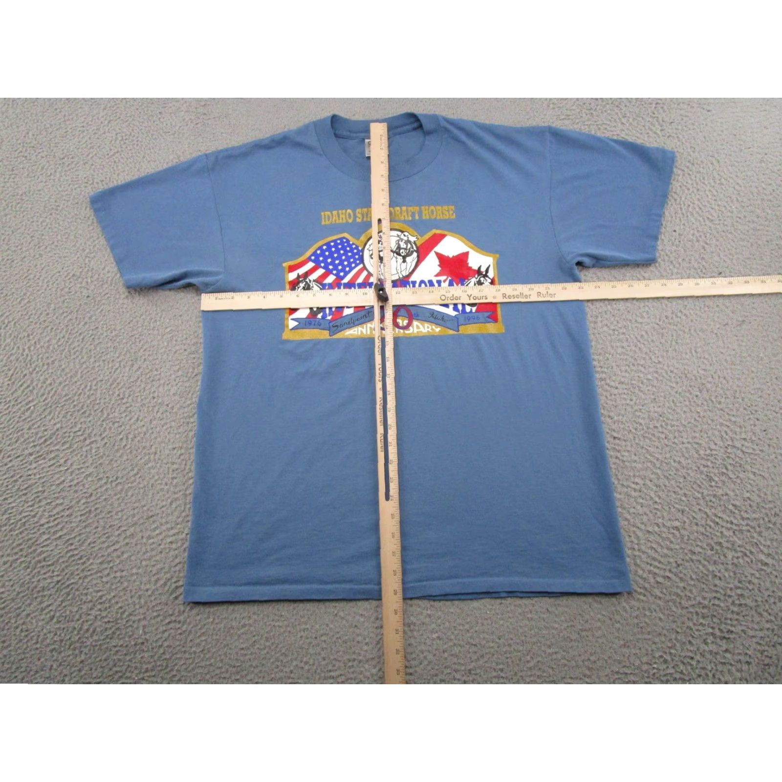 Vintage VINTAGE Idaho State ISU Draft Horse International Single Stitch Shirt XL Blue 90s Mens T-Shirt 1990s Vintage 90s Decade Theme Shirts Shirt Size US XL / EU 56 / 4 - 5 Thumbnail