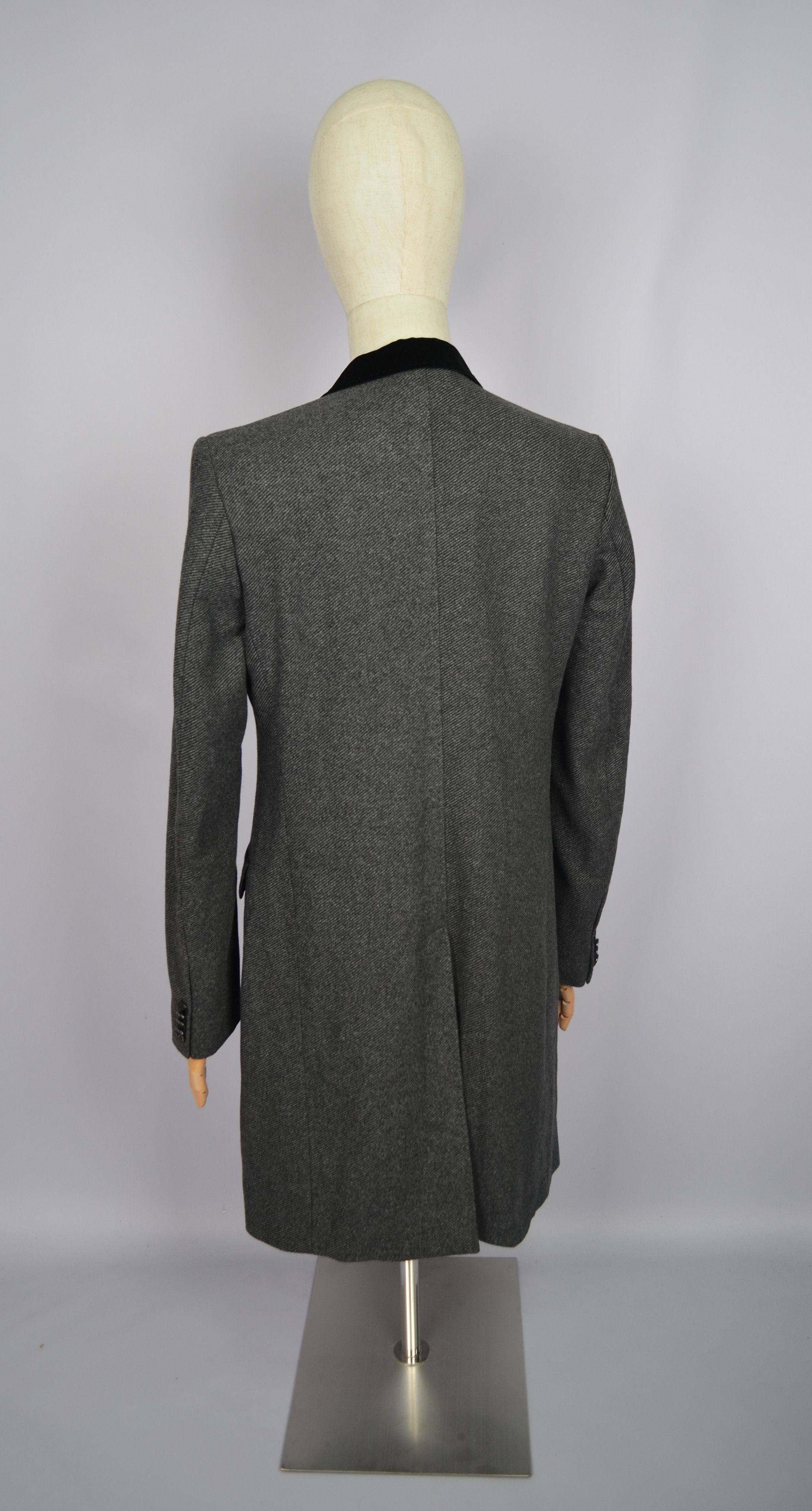 Dolce & Gabbana × Vintage D&G Dolce & Gabbana Grey 100% Wool Coat Car Pea Coat Size M Size US M / EU 48-50 / 2 - 17 Thumbnail