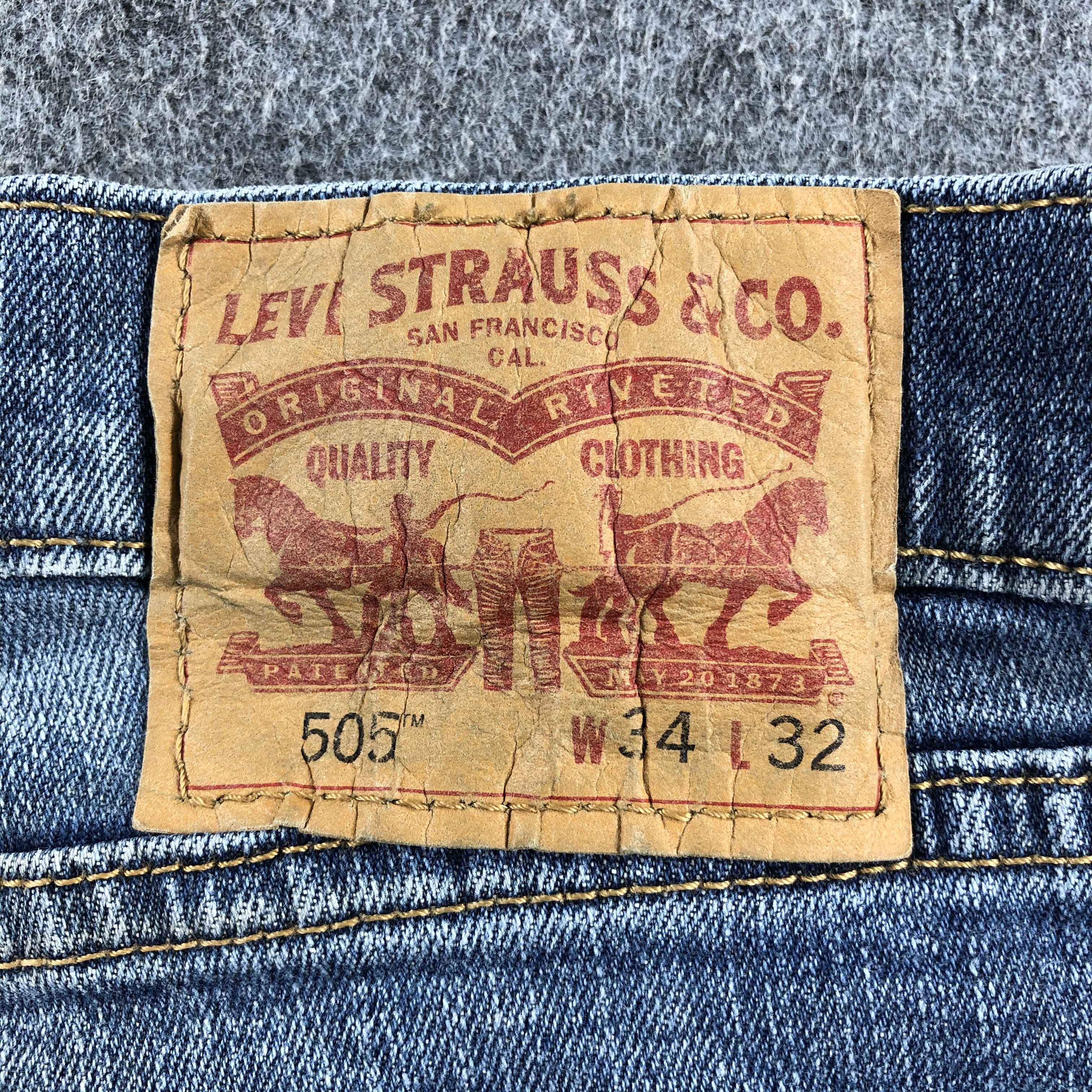 Levi's Vintage Blue Wash Levis 505 Jeans-J2623 Size US 34 / EU 50 - 5 Thumbnail