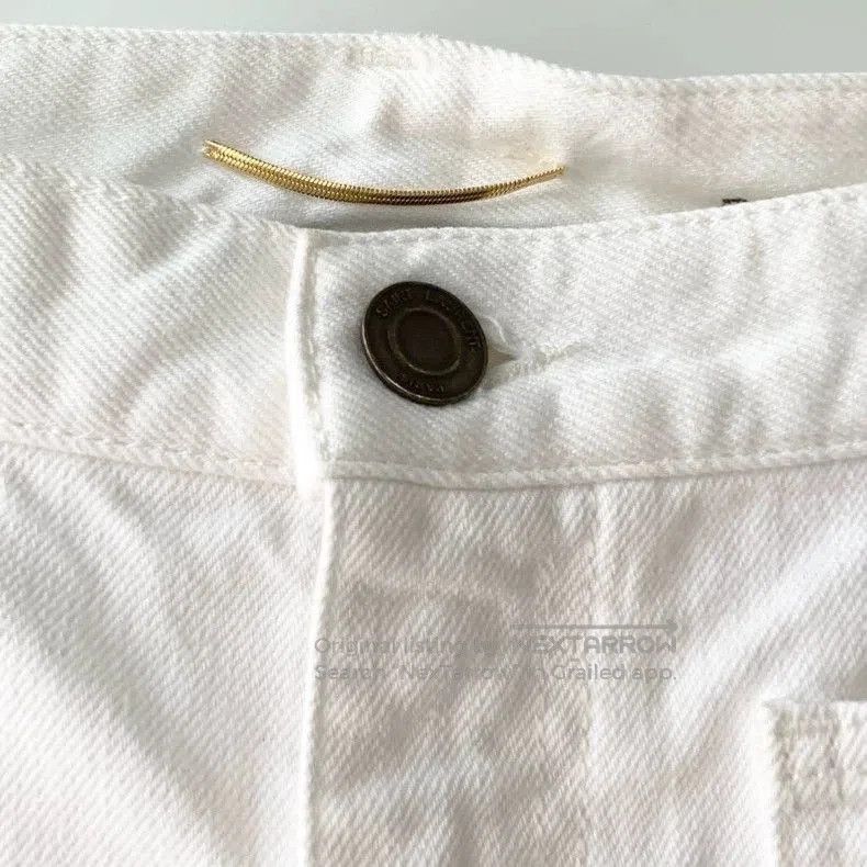Saint Laurent Paris Saint Laurent Paris White Denim Pants. Size US 28 / EU 44 - 5 Thumbnail