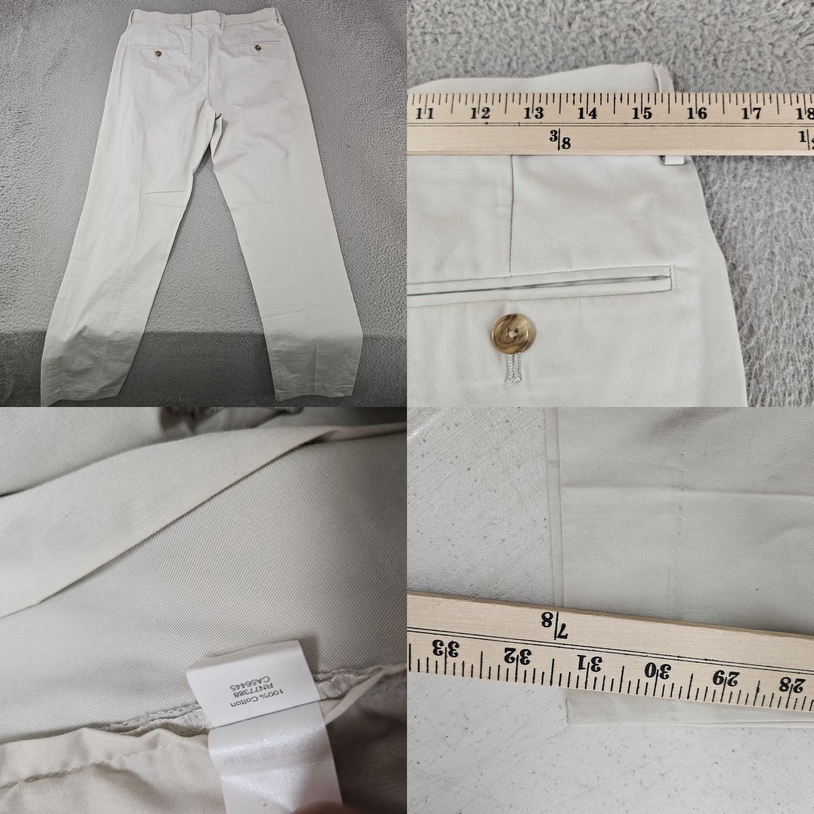 J.Crew J.Crew Pants Mens 30x32 Light Khaki Thompson Slim Fit Chino Dress Flat Front Size US 30 / EU 46 - 8 Thumbnail