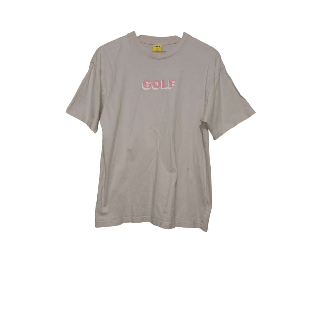 image of Golf Wang Tyler The Creator 3D Logo Shirt in Light Pink, Men's (Size Medium)