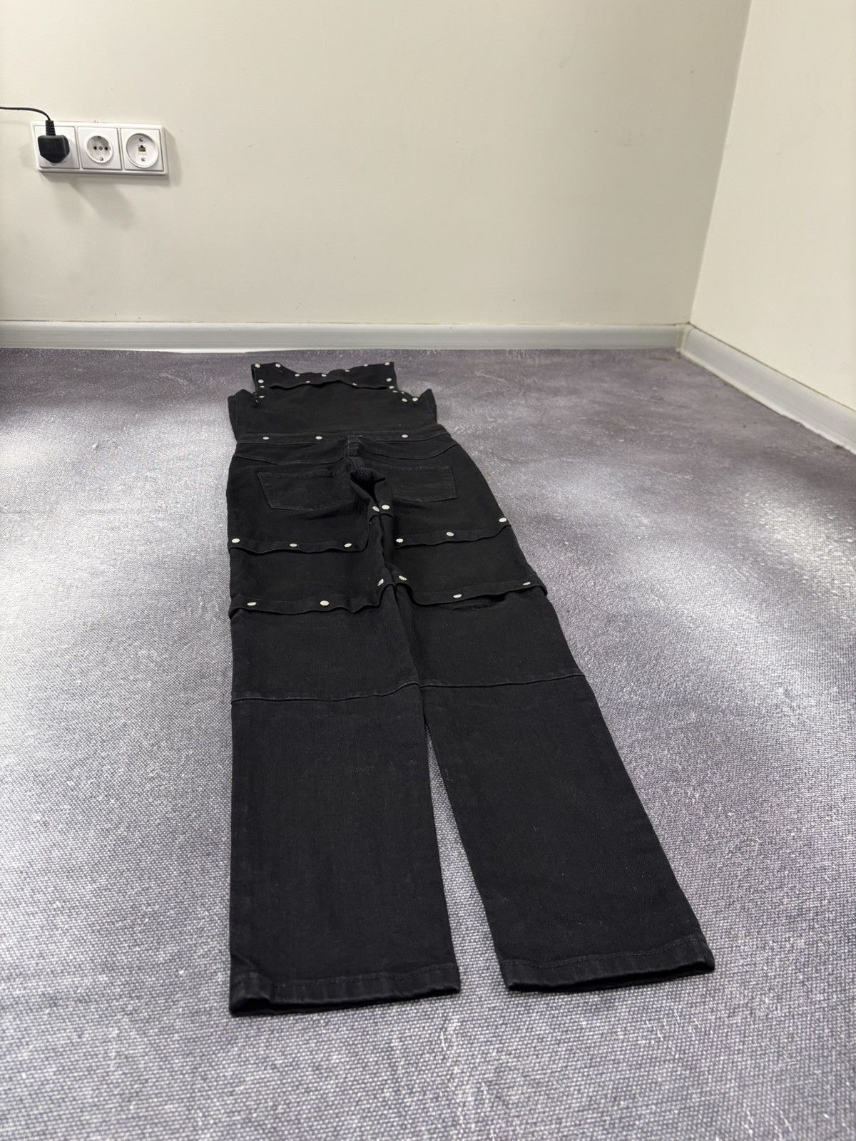 Diesel Diesel De-Berry Tuta NWT Women’s Black Studded Jumpsuit Size 24" / US 00 / IT 34 - 15 Thumbnail