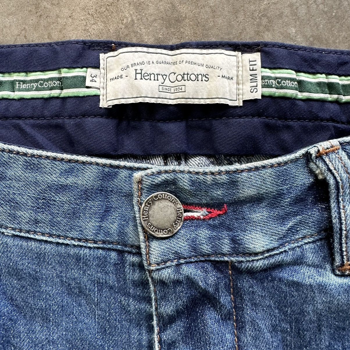 Japanese Brand Vintage Henry Cottons Distressed Faded Denim Jean Pant W34 Size US 34 / EU 50 - 6 Thumbnail