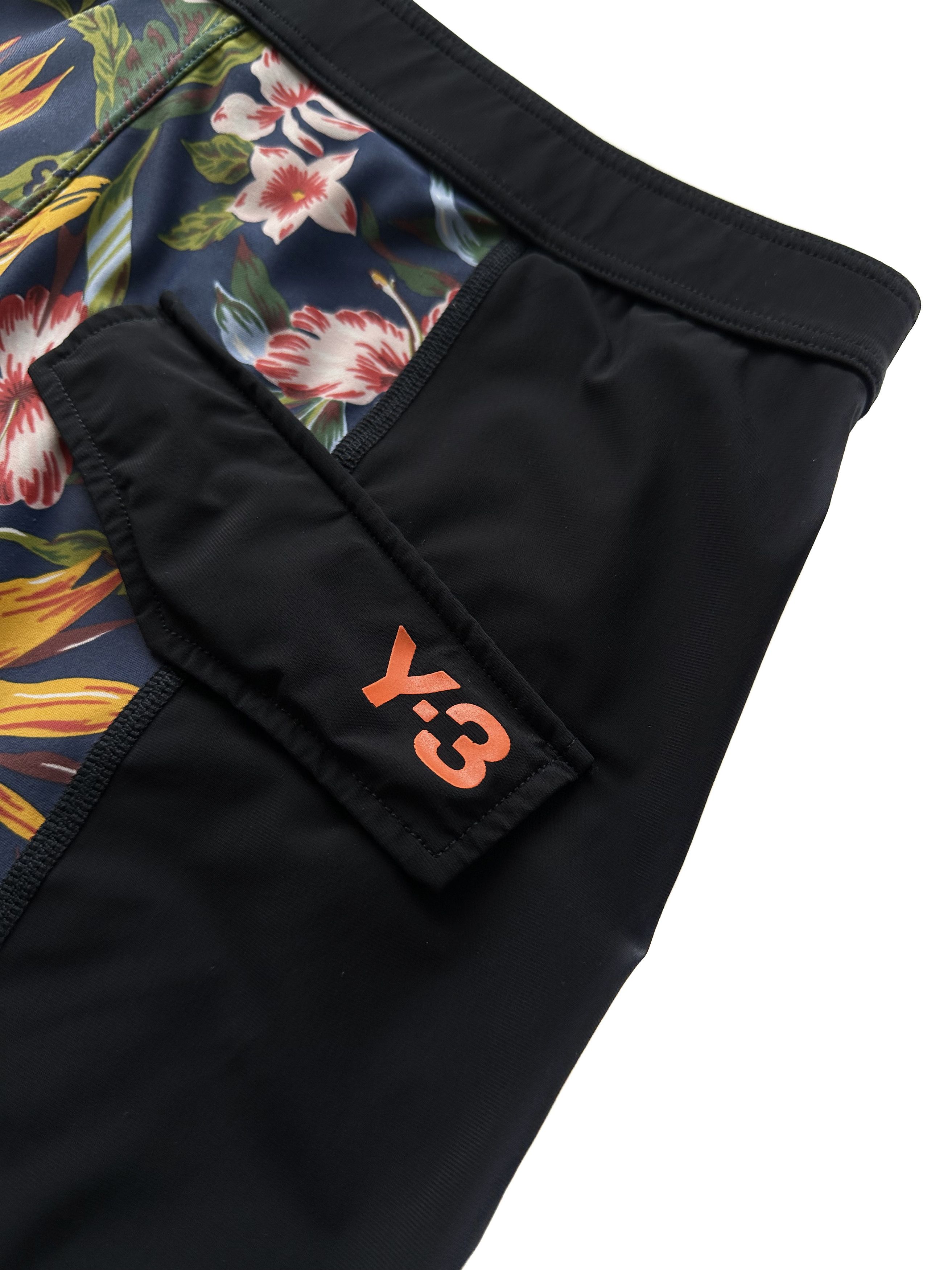 Yohji Yamamoto Y3 Adidas X Yohji Yamamoto black floral shorts Size US 32 / EU 48 - 5 Thumbnail