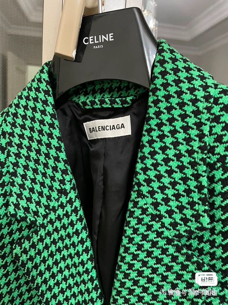 Balenciaga Balenciaga Checker Hourglass Jacket 2502-Nextarrow Size XS / US 0-2 / IT 36-38 - 4 Thumbnail