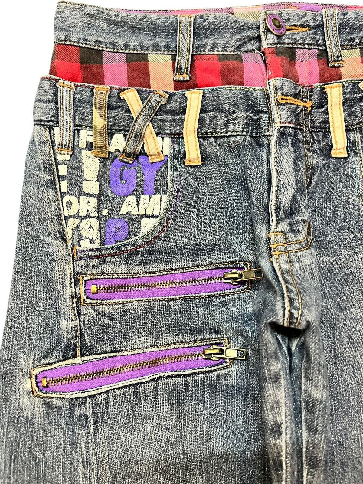 Japanese Brand Vintage Japanese Brand Double Waist Denim Size US 26 / EU 42 - 3 Thumbnail