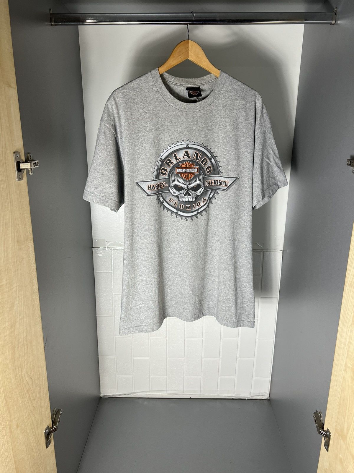 Harley Davidson VINTAGE HARLEY DAVIDSON MOTORCYCLE ORLANDO FLORIDA RETRO 90s Size US XL / EU 56 / 4 - 4 Thumbnail