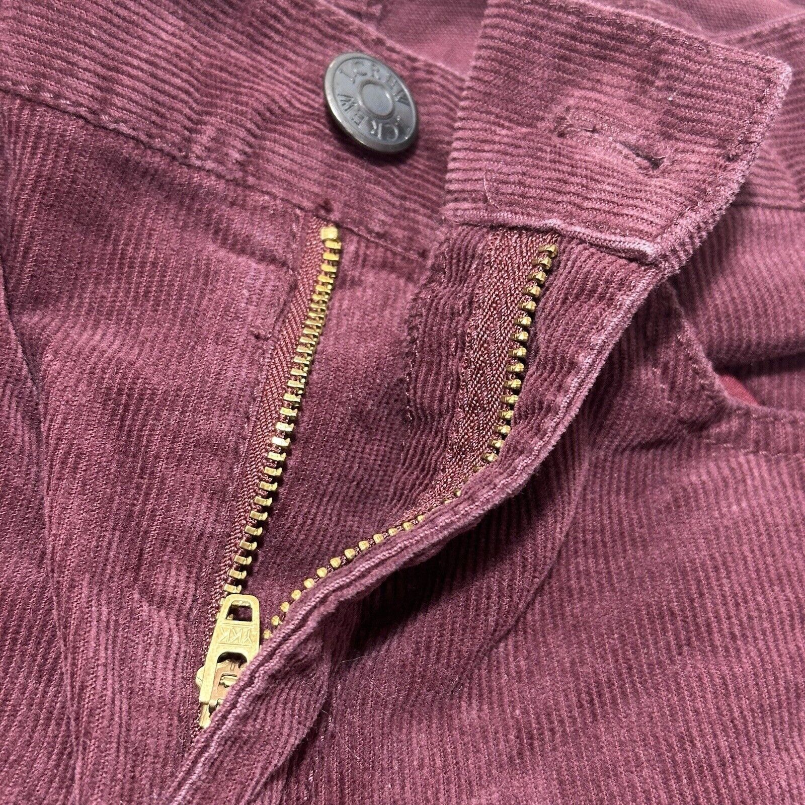 J.Crew J. Crew 28 Corduroy Burgundy Skinny Leg Pants (31 x 28) Size 31" - 4 Thumbnail
