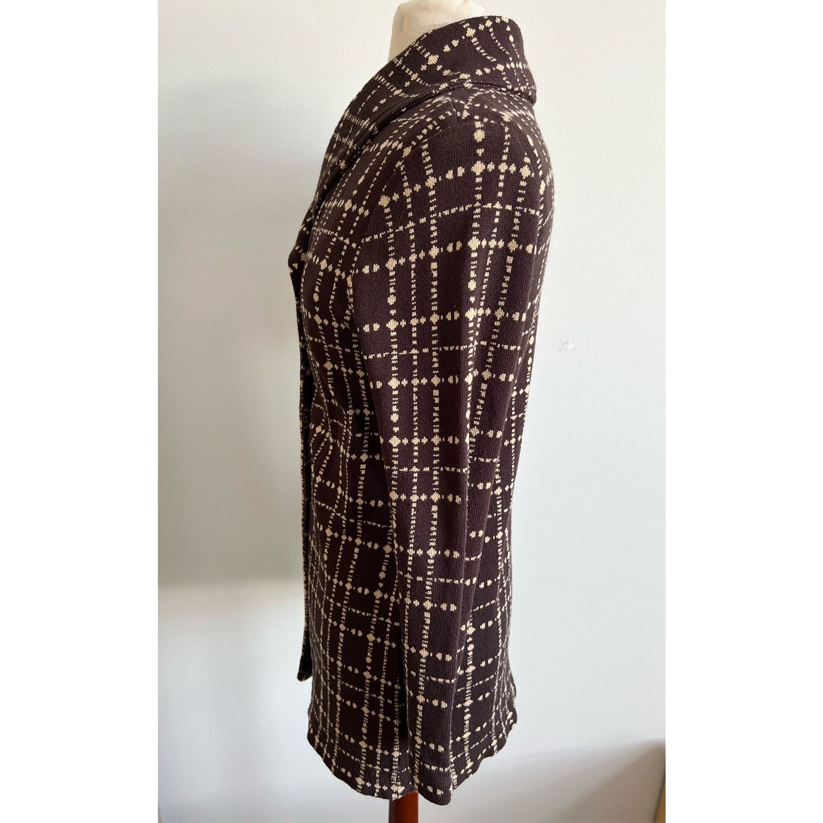 Worthington Worthington Knit Plaid Style Blazer Jacket Small Size S / US 4 / IT 40 - 4 Thumbnail