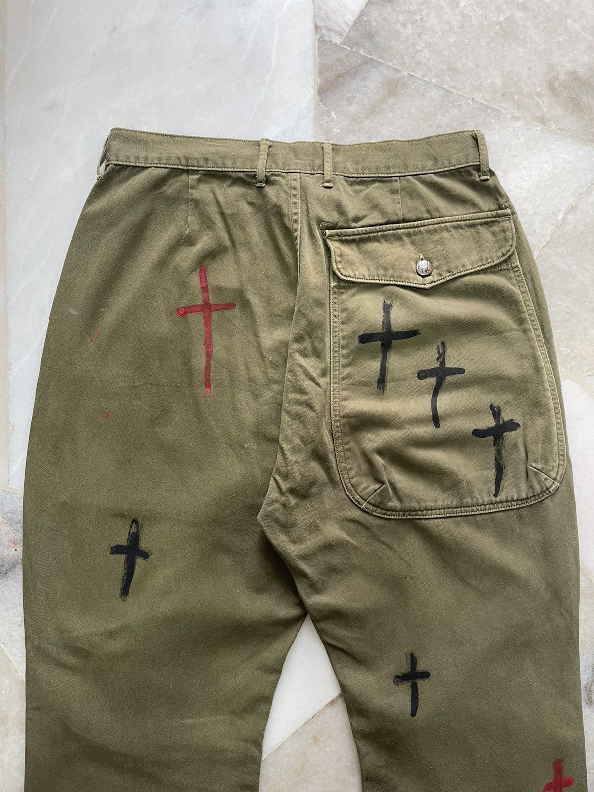 Kapital Kapital Army Green Custom Cross Pants Size US 30 / EU 46 - 10 Thumbnail