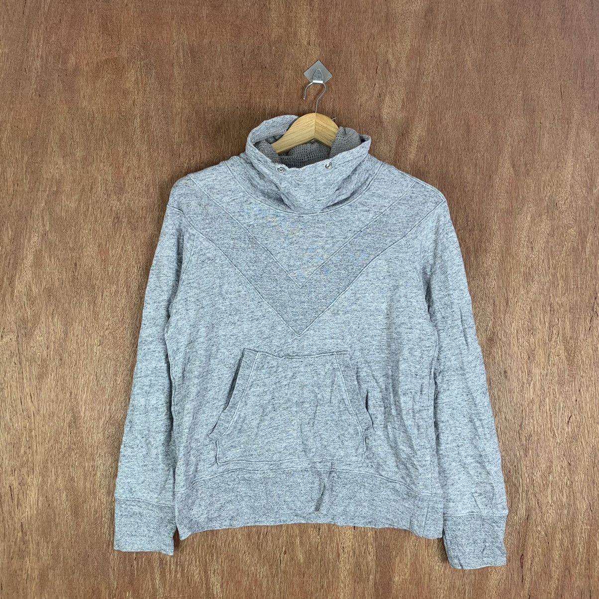 Uniqlo × Vintage Uniqlo Vintage Sweatshirt Hoodie plain Grey #K01532 Size US M / EU 48-50 / 2 - 3 Thumbnail