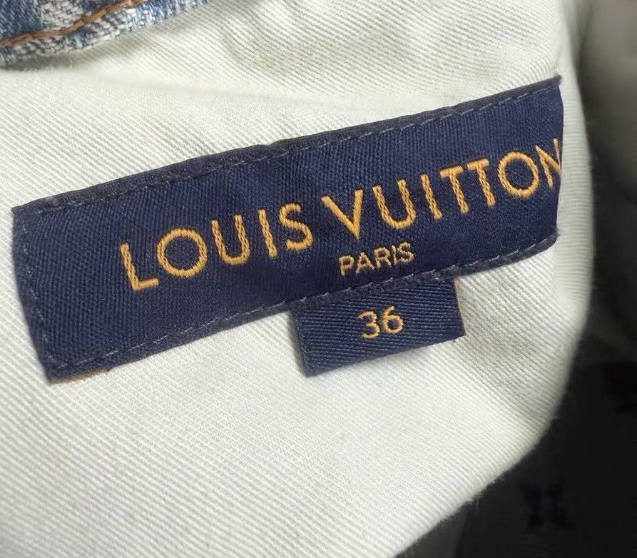 Louis Vuitton LOUIS VUITTON Graffiti 36 Blue Monogram Denim Jeans Size US 36 / EU 52 - 5 Thumbnail