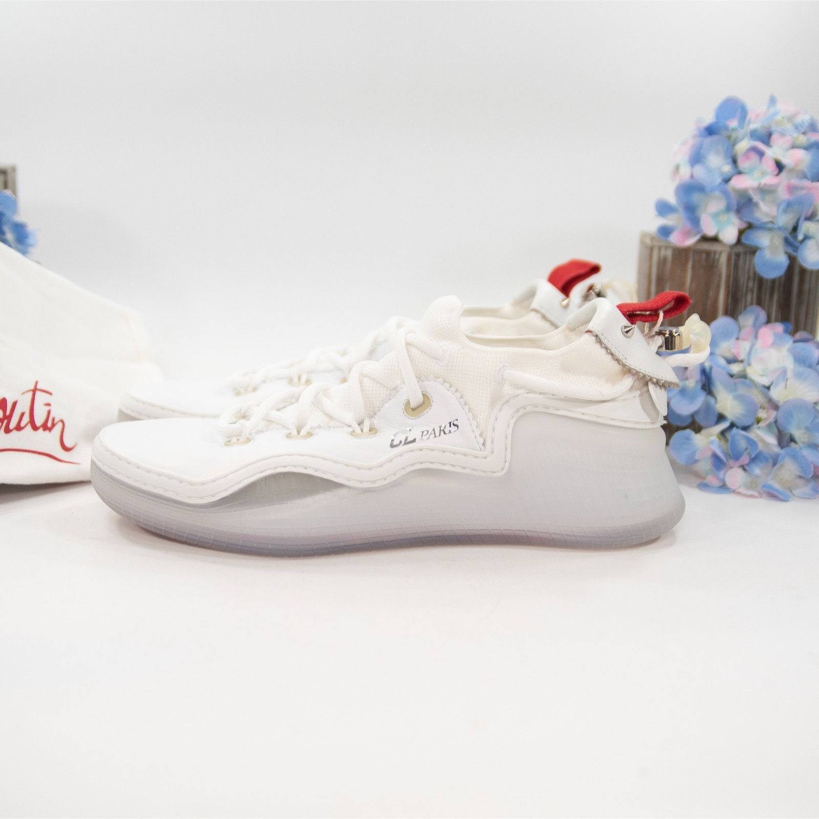 Christian Louboutin Christian Louboutin Arpoador White Leather Sneakers 40 NWOB Size US 9 / IT 39 - 2 Thumbnail