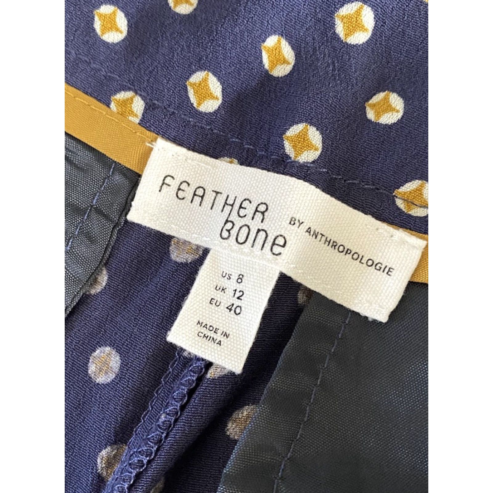 Anthropologie NWT New Feather Bone By Anthropologie Women’s Viscose Pants Size 8 MSRP 18 Size 30" / US 8 / IT 44 - 3 Thumbnail