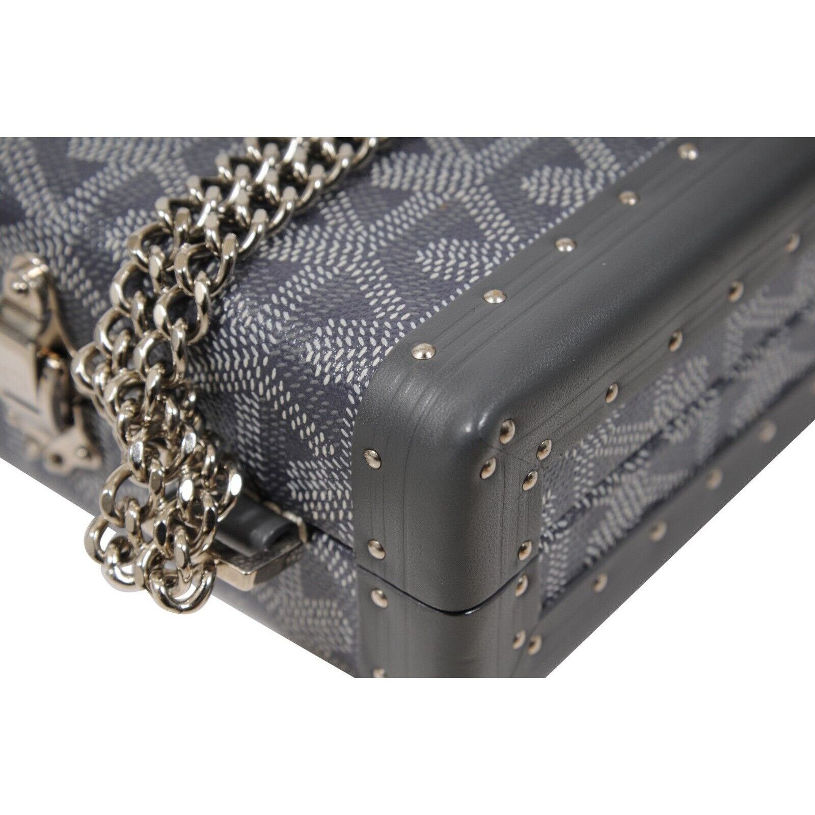 Goyard Saint Honore Trunk Bag Leather Gray Shoulder Rectangle Size ONE SIZE - 16 Thumbnail