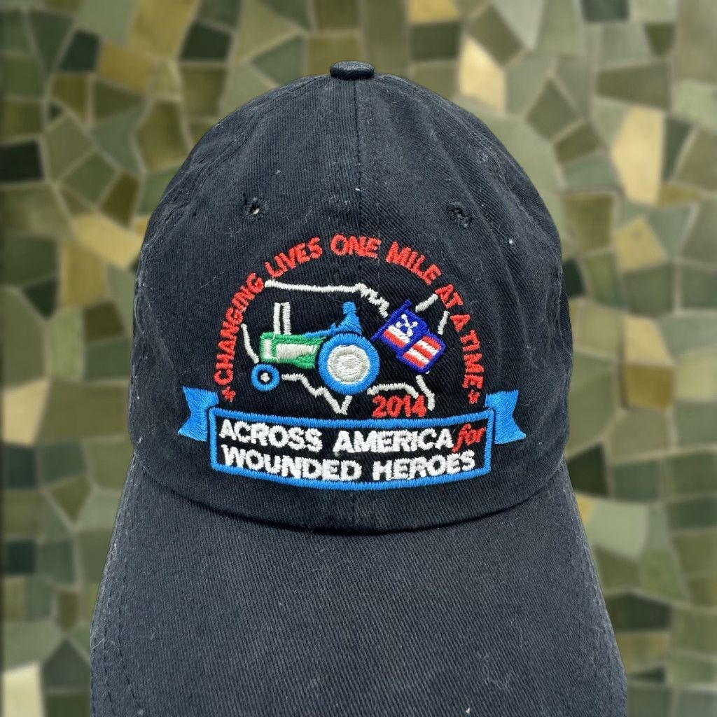 Vintage VINTAGE Unbranded Baseball Hat 2014 Across America for Wounded Heros Black Adjustable Size ONE SIZE - 1 Thumbnail