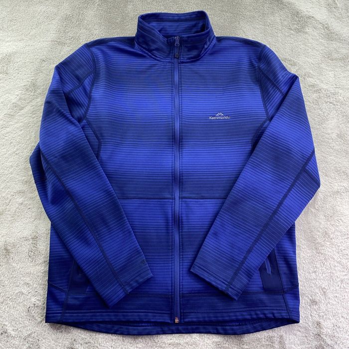 Kathmandu Kathmandu Jacket Mens Large Blue Altica 100 Fleece Zip