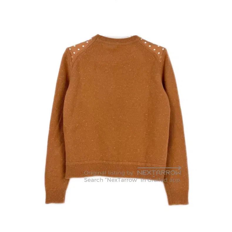Hermes Hermes Light Brown Patchwork Design Wool Mulberry Silk Swe Size S / US 4 / IT 40 - 2 Thumbnail