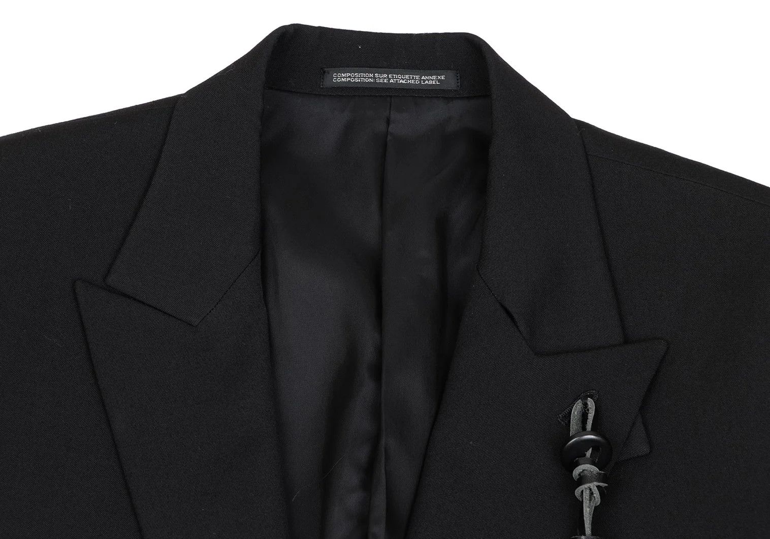Yohji Yamamoto Yohji Yamamoto Wool Gabardine Long Jacket Size US L / EU 52-54 / 3 - 3 Thumbnail