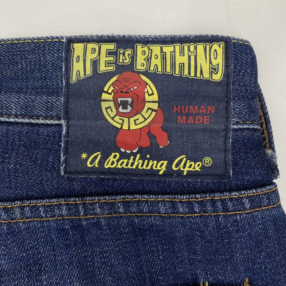 Bape Bape Denim Shorts Size US 37 - 4 Thumbnail